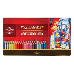 Kit Lápis de Cor Profissional com Estojo 144 peças, Czech KOHINOOR 3828