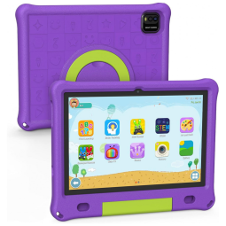 Tablet Infantil 10 Educativo com Controle de Pais, WiFi e Câmera Dupla, 3GB 64GB, BaKEN, Roxo