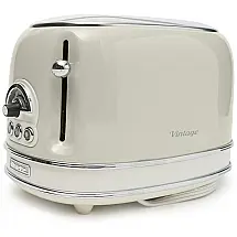 Torradeira Elétrica Vintage 2 Fatias 6 Níveis de Tons, 750W, 110v, ARIETE, Branco