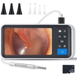Otoscópio ROTEK, Digital, Com Camera, Profissional, 32GB SD Card