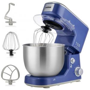 Batedeira Elétrica de Bancada 5 Litros com Proteção Contra Respingo e Acessórios, 110V 400W, Cusimax, Azul