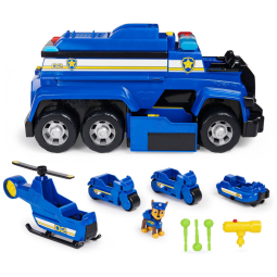 Patrulha Canina Carro Chase 5 em 1 com Luzes e Sons para Crianças a partir de 3 anos, PAW PATROL 6058318, Azul