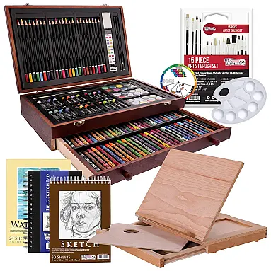 Lápis de Cor Profissional 163Pcs,