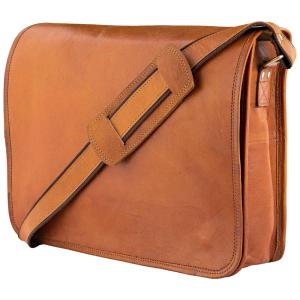 Bolsa, Pasta de Couro Masculina para Laptop, STAGLIFE FB1500A, Marrom