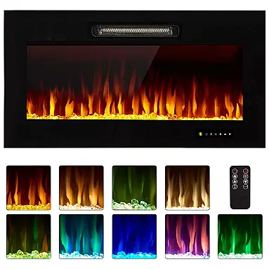 Lareira Elétrica de Embutir A48x91L,