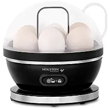 Cozedor de Ovos Elétrico para até 7 Ovos, Aço Inoxidável, HOLSTEIN HOUSEWARES HH 09190001B, Preto
