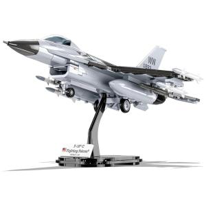 Kit de Construção Caça de Combate F16 com 415 Peças, COBI, Cinza