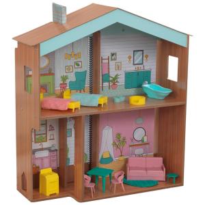 Casa de Bonecas com 10 Acessórios Peças com Imãs e Paredes de Tecido para Crianças a partir de 3 anos, KIDKRAFT 10154, Branco