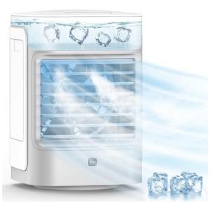 Climatizador Portátil 3 em 1 com 3 Velocidades e 7 Luzes Coloridas, BREEZEWELL, Branco
