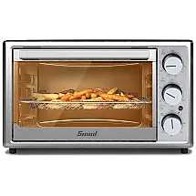 Forno Elétrico de Bancada 25L com Controle de Temperatura e Temporizador, 1800W, Aço Inoxidável, 110v, SMAD DTD180 25MGUH13, Prateado