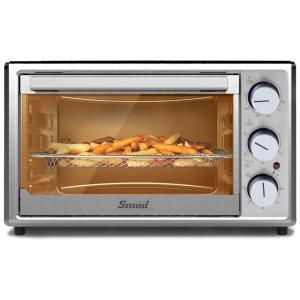 Forno Elétrico de Bancada 25L com Controle de Temperatura e Temporizador, 1800W, Aço Inoxidável, 110v, SMAD DTD180 25MGUH13, Prateado