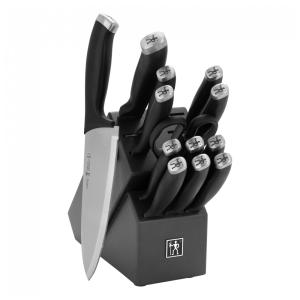 Conjunto de Facas em Aço Inoxidável com Bloco de Bancada, 14 Peças, HENCKELS 13581 001, Preto