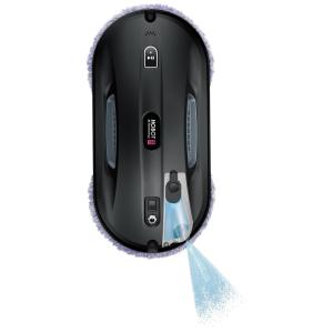 Robô Limpa Vidros de Janelas Automático com Spray de Água e Controle via APP ou Remoto, Bivolt, HOBOT 388, Preto