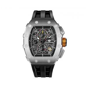 TSAR BOMBA Relógio Masculino Luxuoso Tonneau à Prova d'Água 50M com Cronógrafo e Calendário