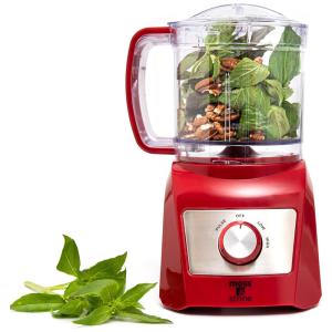 Processador de Alimentos Multifuncional 720mL com 2 Velocidades, 350W, 110v, MOSS STONE EFP M13C RED, Vermelho