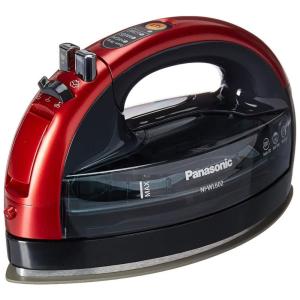 Ferro de Passar a Vapor e Placa de Cerâmica, 110v, PANASONIC NI WL602, Vermelho