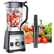 Liquidificador Profissional 2 Litros de Capacidade com 5 Modos e 8 Lâminas 1450W, 110v, WAMIFE, Preto