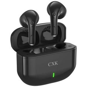 Fones de Ouvido Bluetooth com 4 Microfones e à Prova Dágua, CXK E12, Preto