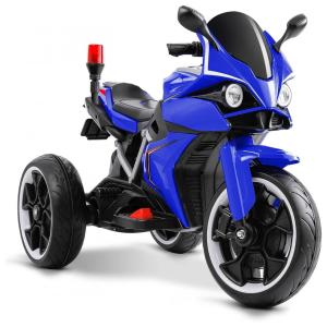 TLGREEN Moto Elétrica 1 Assento 12V, com Luzes de LED, MP3, Vermelha