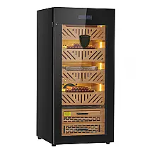 Gabinete Humidor Elétrico VEVOR Preto 88L para 1000 Charutos com Compressor 240V