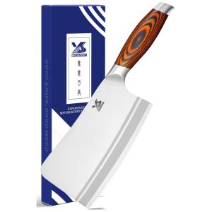 Faca de açougueiro com cabo Pakkawood, MSY BIGSUNNY MSY LZB ZG, Marrom