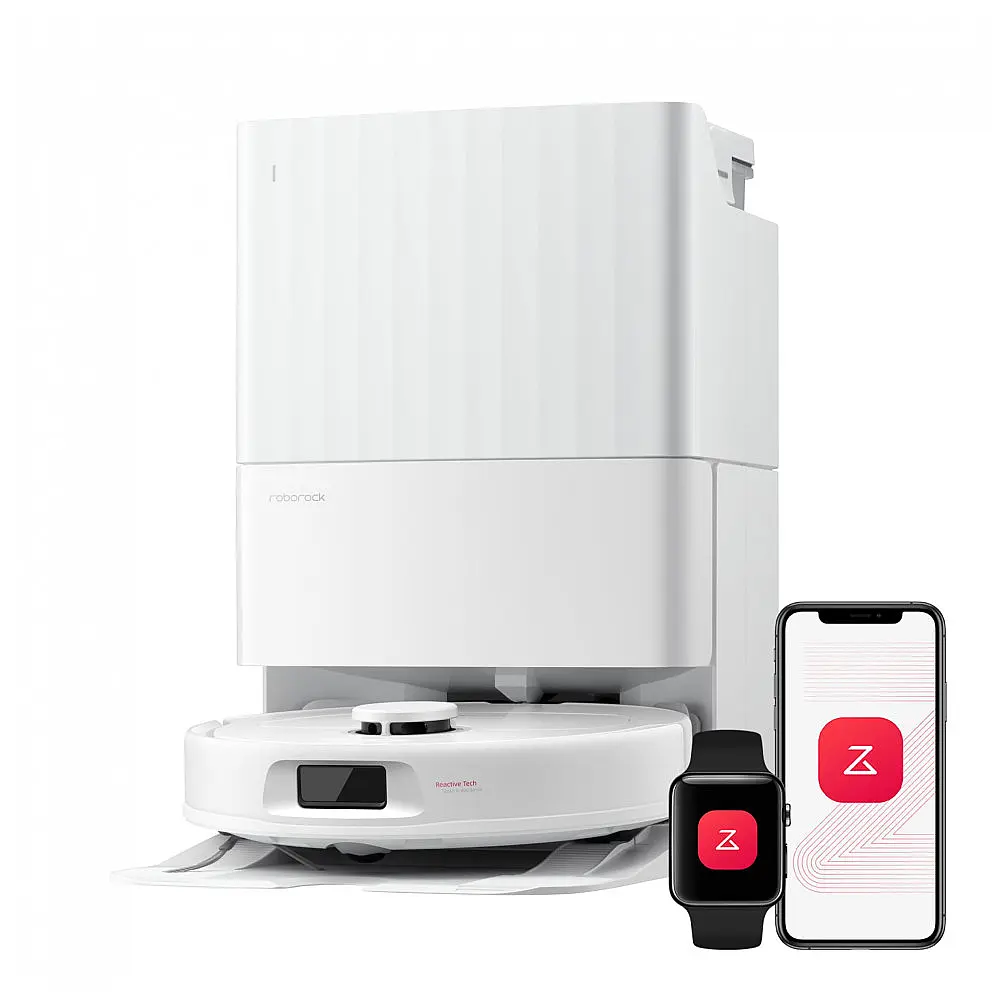 Robô Aspirador Roborock Qrevo S Pro Branco com Esfregão 18.500Pa Dock Multifuncional 120V