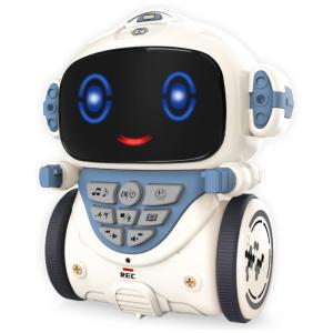 Robô Inteligente Canta, Dança, Grava e Conta Histórias com Controle de Voz, 4 a 8 Anos, KAEKID, Branco