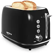 Keenstone Torradeira de 2 Fatias 6 Níveis, 825W 110V, Preta