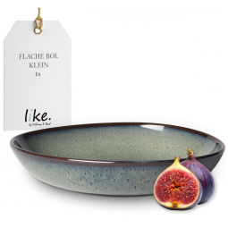 Tigela Rasa em Material de Cerâmica com Formato Orgânico, Villeroy Boch, Cinza