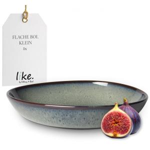 Tigela Rasa em Material de Cerâmica com Formato Orgânico, Villeroy Boch, Cinza