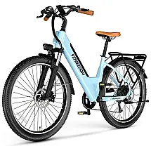 Bicicleta Elétrica Cityrang 2.0 Azul, Motor Brushless 1000W, Bateria 48V 720Wh, Autonomia 112 km, Suspensão Ajustável, Freios a Disco