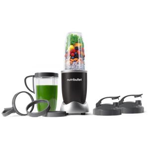Liquidificador NutriBullet Pro 900W, 13 peças, extrator de nutrientes, copos BPA free, aço inox, 110V, preto