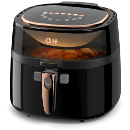 Fritadeira Elétrica AirFryer 5.8L de Capacidade e Painel de Controle Digital, 110v, QCUQ 908AJ, Preto