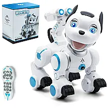 Cão Robô Interativo com Luz, Musúca e Dança Programável, 3 anos ou mais, MARSTONE, Branco