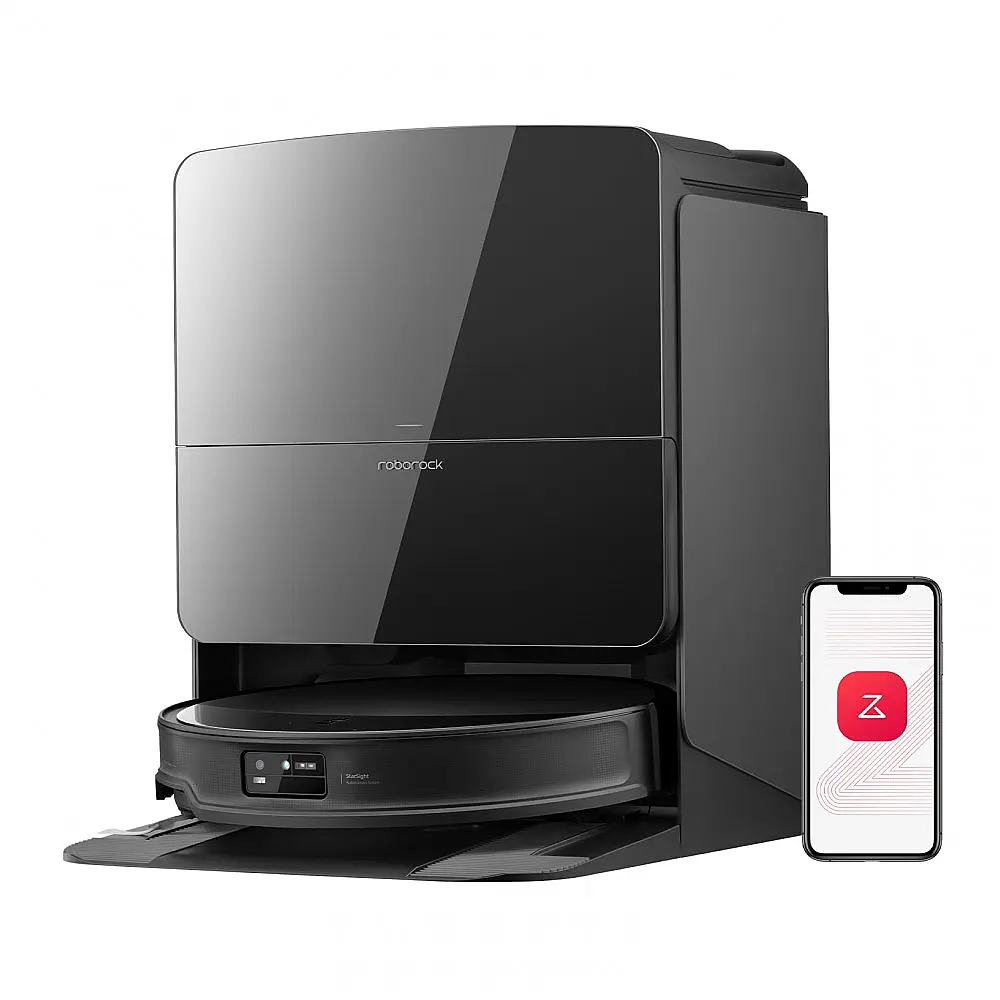 Robô de Limpeza Roborock Saros 10R, Potência de Sucção, Ultrafino 8cm, Tecnologia FlexiArm, Autolimpeza, Secagem Quente, Preto