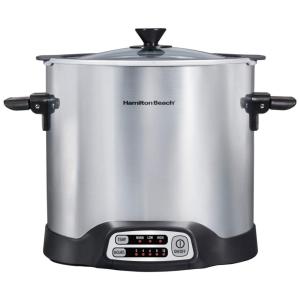 Panela Elétrica 10L, Programável, Aço Inoxidável, 350W, 110v, HAMILTON BEACH 33196, Prateado