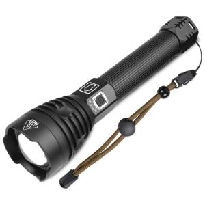 Lanterna 16000LM, 4 Modos de Luz, com USB, à Prova D IPX4, NAMINA XHP90, Preto