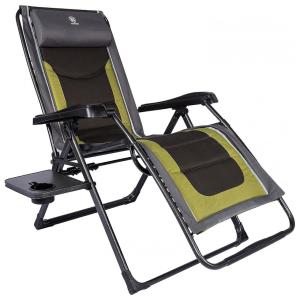 EVER ADVANCED Cadeira Reclinável Ajustável Gravidade Zero com Apoio de Cabeça, Preto