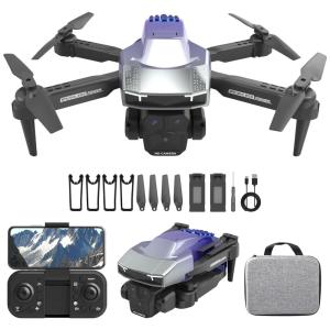 Mini Drone com Câmera 1080P WiFi FPV para Adultos e Crianças Iniciantes, Dobrável, 2 Baterias, Decolagem/Aterrissagem com Um Clique