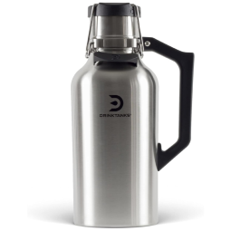 DrinkTanks Cooler Portátil para Garrafas de cerveja com Isolamento Duplo, Aço Inox, Azul