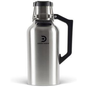 DrinkTanks Cooler Portátil para Garrafas de cerveja com Isolamento Duplo, Aço Inox, Azul