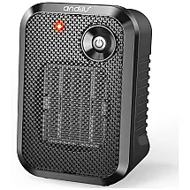 Aquecedor de Cerâmica Elétrico Portátil B, 500W, 110v, ANDILY FH250 BK, Preto