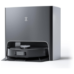 Aspirador Robô com Estação de Esvaziamento Automática, 5000Pa de Potência e Navegação a Laser, 110V, ECOVACS X1 Turbo, Preto