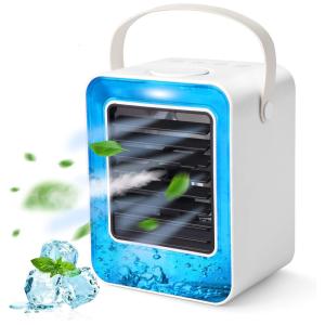 Climatizador 4 em 1 Portátil 500 mL, Recarregável via USB, KOOLERTRON, Branco