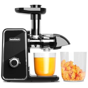 Centrifuga de Frutas com 2 Velocidades e Motor Reversível, 110V IWODTECH, Preta