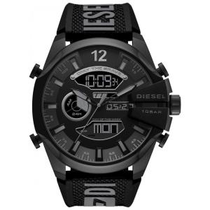 Relógio Masculino Analógico e Digital em Aço Inoxidável com Pulseira de Silicone, Diesel DZ4593, Preto