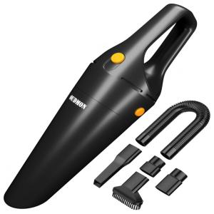 Aspirador Portátil Sem Fio Bateria Recarregável Pó Úmido e Seco Preto