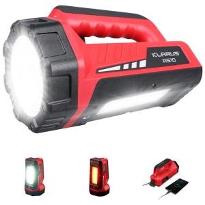 Klarus RS10 Lanterna 800LM com USB, 7 Modos de Luz, á Prova DÁgua IPX4, 40W, Vermelho