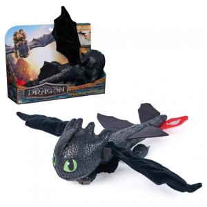 Pelúcia Dreamworks Dragões Como Treinar o Seu Dragão, Toothless Abraço e Planador, Brinquedo de Pelúcia de 30 cm, Presente para Crianças