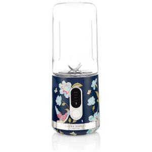 Mini Liquidificador Portátil Laura Ashley 450ml USB Elveden Navy, 100W, 6 Lâminas Inox, Smoothie, Academia, Viagem, Garrafa Tampa Rosqueada